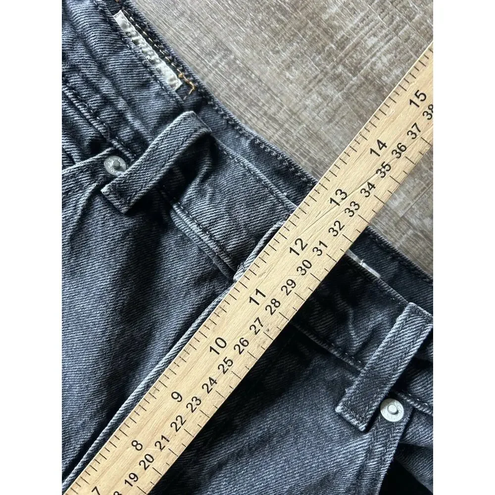 Levi's Jeans 70s High Slim straight Premium Womens 29 Faded Black Denim - Picture 10 of 11